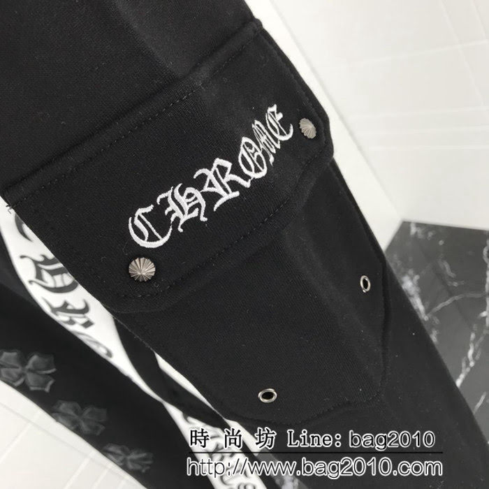 Chrome hearts 克羅心 18ss秋冬新款 梵文馬蹄印花衛褲 情侶款 ydi1723